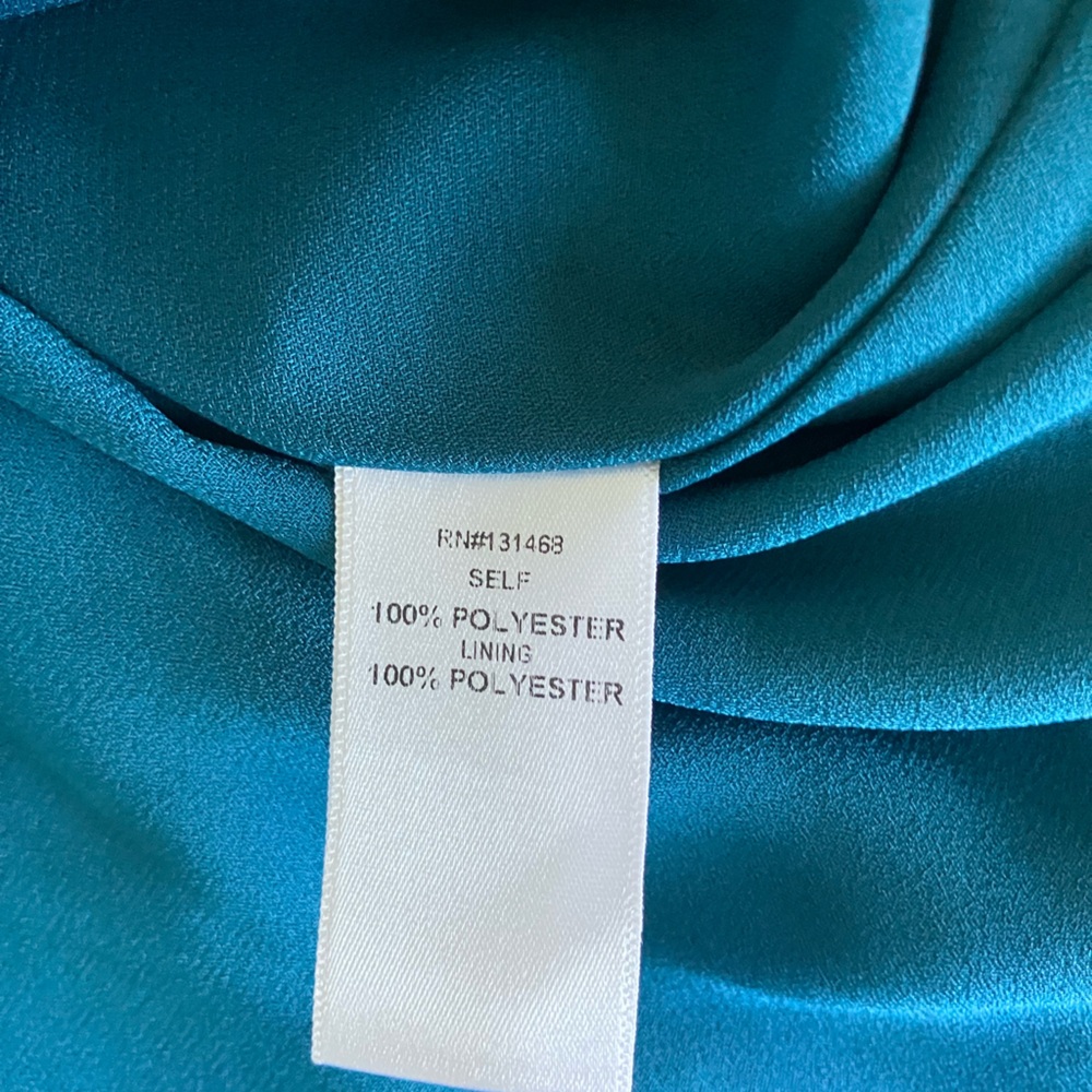 FATE Turquoise Pleated Belted Midi Skirt Size L NWT - Picture 12 of 12